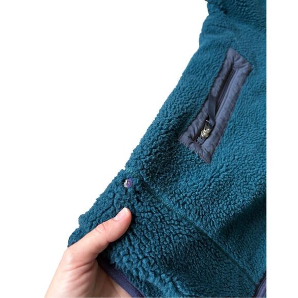 VTG 90's Patagonia PEF Full Zip Deep Pile Retro X Fleece Jacket Made in USA XXL - Picture 4 of 10